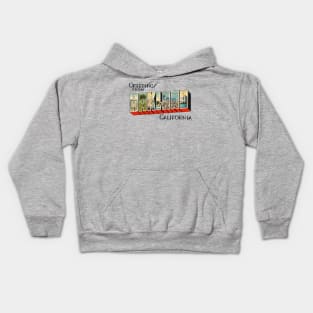 Greetings from Oakland California Kids Hoodie